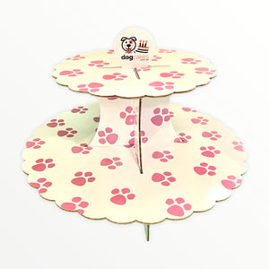 H. Pupcake Stand - Pink, Blue, Black & White